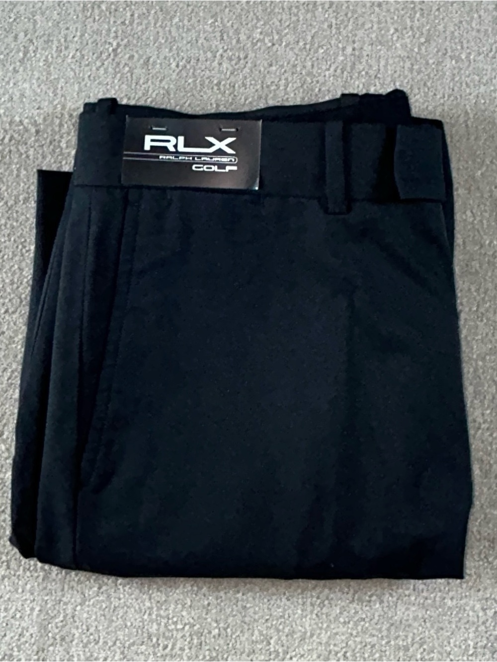 NWT!  RLX Ralph Lauren Tailored Fit Golf Shorts Black Size 32 10” Inseam - Picture 4 of 11
